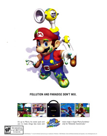 Super Mario Sunshine - Advertisement Flyer - Front (United States) - 1732x2200