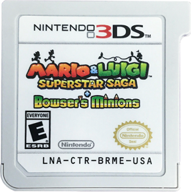 Mario & Luigi: Superstar Saga + Bowser's Minions - Cart - Front (North America) - 1076x1083