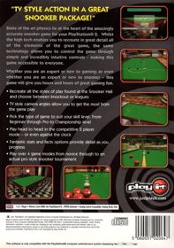 International Snooker Championship - Box - Back (Europe) - 563x800