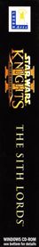 Star Wars: Knights of the Old Republic II: The Sith Lords - Box - Spine (North America) - 127x800