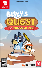 Bluey's Quest for the Gold Pen - Box - Front (World) - 1165x1893