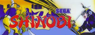 Shinobi - Arcade - Marquee (North America) - 1278x474