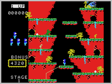 Roc 'N Rope - Screenshot - Gameplay (World) - 256x192