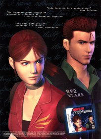 Resident Evil: Code: Veronica - Advertisement Flyer - Front (United States) - 1599x2200