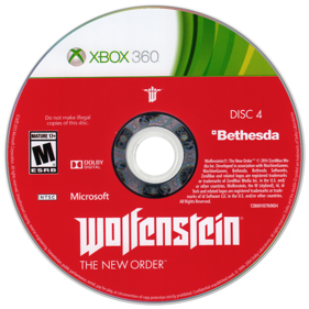 Wolfenstein: The New Order - Disc (North America) - 900x900