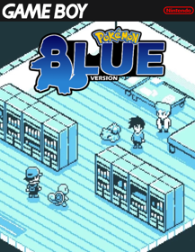 Pokémon Blue Version - Fanart - Box - Front (North America) - 500x646