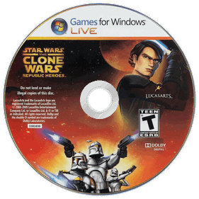 Star Wars: The Clone Wars: Republic Heroes - Disc (North America) - 850x850