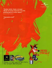 Crash Bandicoot: The Wrath of Cortex - Advertisement Flyer - Front (United Kingdom) - 2467x3200