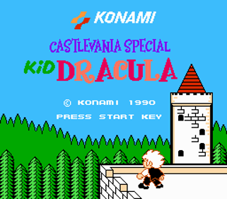 Akumajou Special: Boku Dracula-kun - Screenshot - Game Title (World) - 256x224
