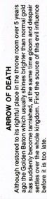 Arrow of Death - Box - Back (Europe) - 141x588