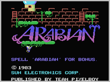 Arabian - Screenshot - Game Title (World) - 256x192