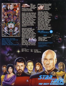 Star Trek: The Next Generation - Advertisement Flyer - Back (North America) - 885x1146