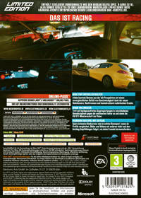 Need for Speed: Shift 2: Unleashed - Box - Back (Europe) - 3040x4263