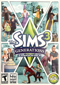 The Sims 3: Generations - Box - Front (North America) - 1058x1494