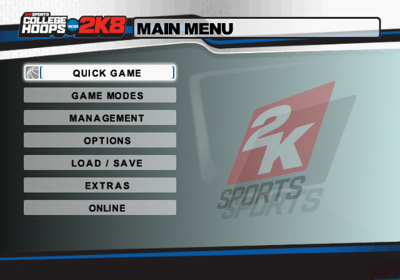 College Hoops 2K8 - Screenshot - Game Select (North America) - 640x448