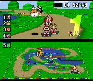 Super Mario Kart - Screenshot - Gameplay (World) - 256x224