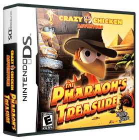 Crazy Chicken Adventure: The Pharaoh's Treasure - Box - 3D (North America) - 900x911