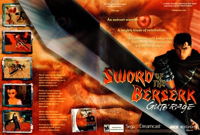 Sword of the Berserk: Guts' Rage - Advertisement Flyer - Front (North America) - 2439x1650