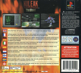 Kileak: The DNA Imperative - Box - Back (Europe) - 1628x1458