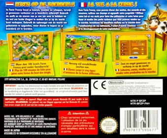 Farm Frenzy: Animal Country - Box - Back (Europe) - 1482x1227