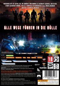 Resident Evil: Operation Raccoon City - Box - Back (Germany) - 1007x1421