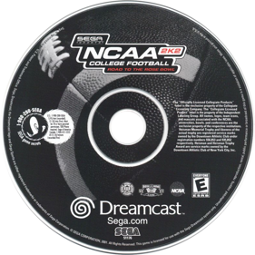 NCAA College Football 2K2 - Disc (North America) - 1000x1000