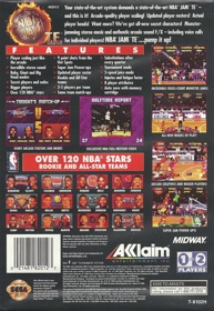 NBA Jam Tournament Edition - Box - Back (North America) - 1637x2379