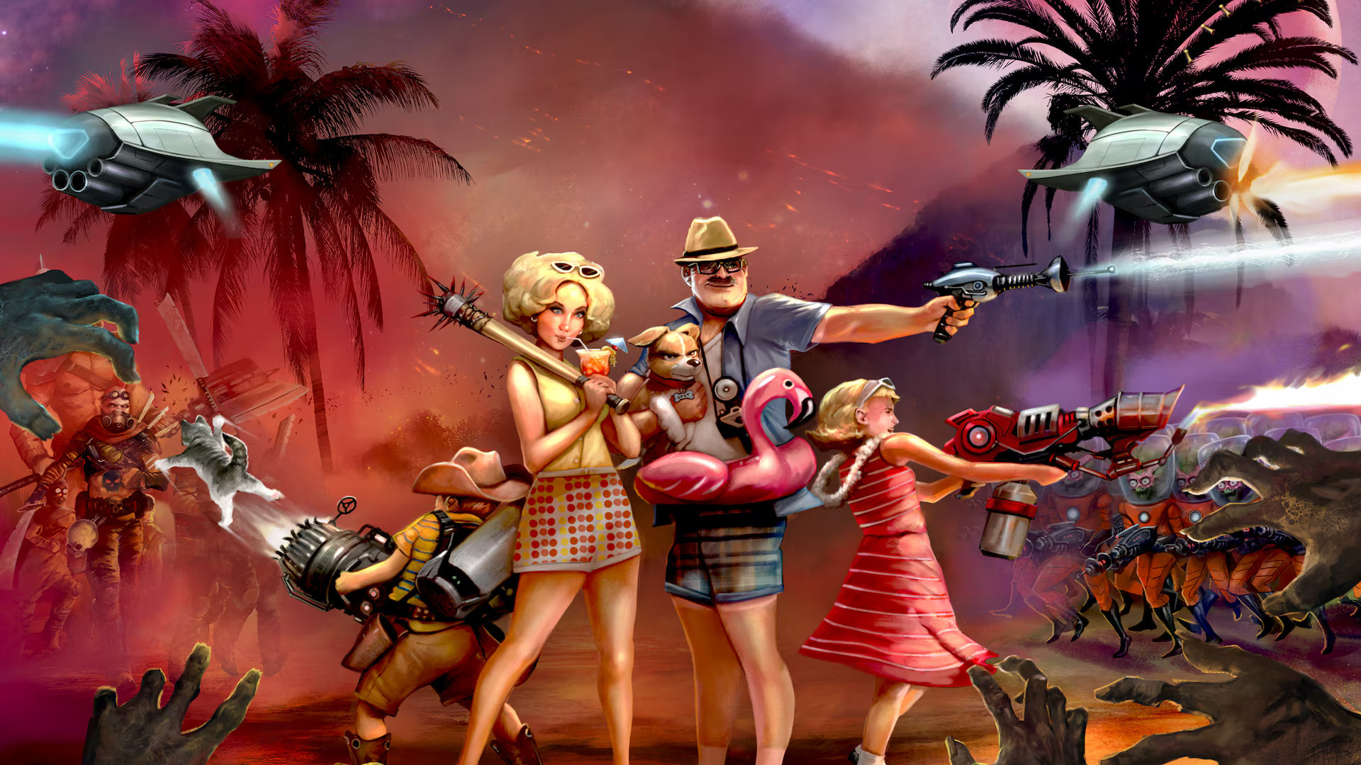 Illustration of Slaycation Paradise