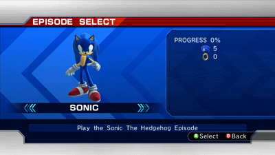 Sonic the Hedgehog (2006) - Screenshot - Game Select (World) - 1280x720