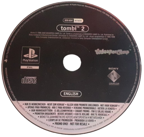 Tomba! 2: The Evil Swine Return - Disc (Europe) - 513x487