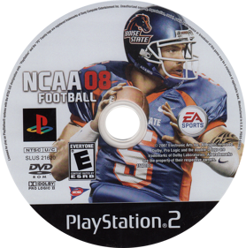 NCAA Football 08 - Disc (North America) - 1356x1370