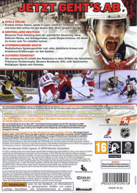 NHL 2K10 - Box - Back (Germany) - 600x847