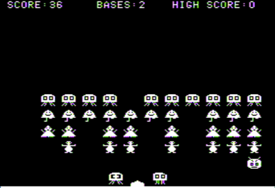 Apple Stellar Invaders - Screenshot - Game Over (North America) - 560x384