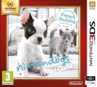 Nintendogs + Cats: French Bulldog & New Friends - Box - Front (Europe) - 1445x1289