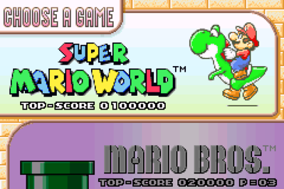 Super Mario Advance 2: Super Mario World - Screenshot - Game Select (North America) - 3840x2560