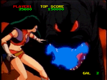Time Gal & Ninja Hayate - Screenshot - Gameplay (Japan) - 320x240