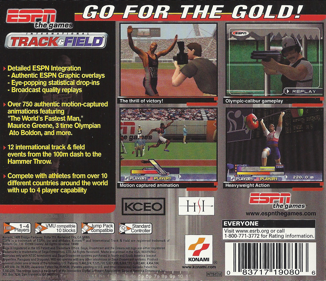 ESPN International Track & Field - Box - Back (North America) - 1615x1390