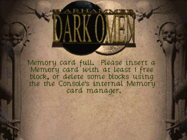 Warhammer: Dark Omen - Screenshot - Game Title (World) - 640x480