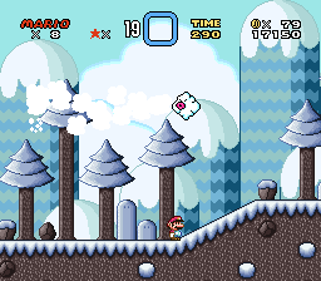 Super Mario World: Christmas Edition - Screenshot - Gameplay (World) - 256x224