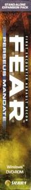 F.E.A.R.: Perseus Mandate - Box - Spine (North America) - 133x800