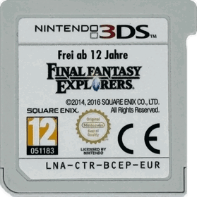 Final Fantasy: Explorers - Cart - Front (Europe) - 427x429
