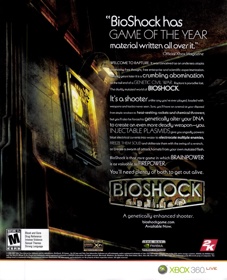 BioShock - Advertisement Flyer - Front (United States) - 1773x2188