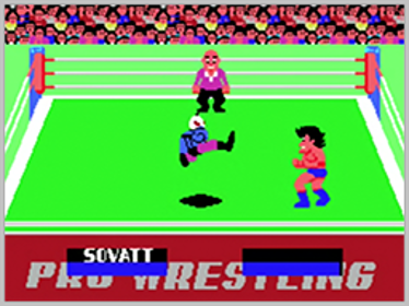 Champion Pro Wrestling - Screenshot - Gameplay (World) - 256x192