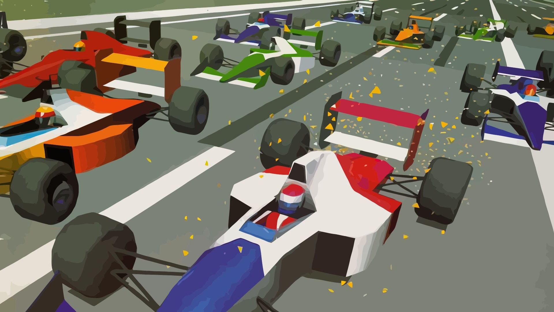 Illustration of VR Virtua Racing