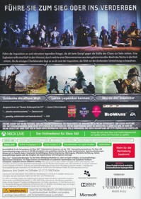 Dragon Age: Inquisition - Box - Back (Germany) - 907x1280