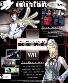 Trauma Center: Under the Knife - Advertisement Flyer - Front (United States) - 1772x2179