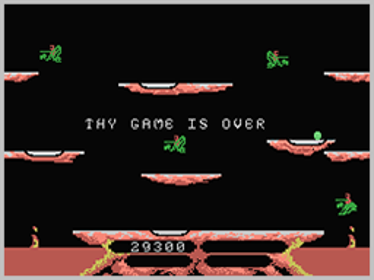 Joust (Prototype) - Screenshot - Game Over (North America) - 256x192
