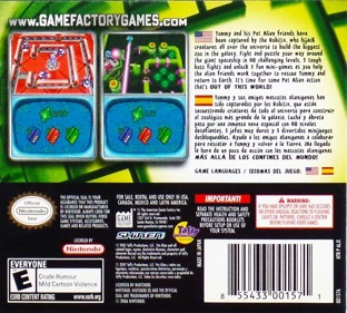 Pet Alien: An Intergalactic Puzzlepalooza - Box - Back (North America) - 1026x924