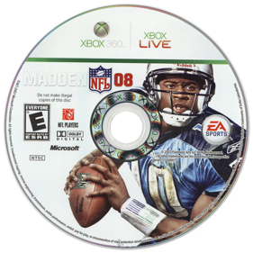 Madden NFL 08 - Disc (North America) - 900x900