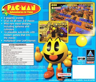 Pac-Man: Adventures in Time - Box - Back (North America) - 936x800